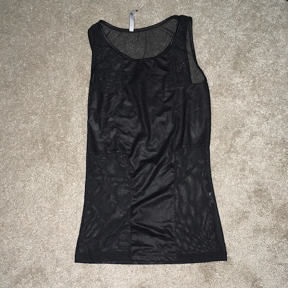 Love Culture Black Cross Tank